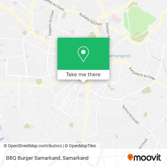 BBQ Burger Samarkand map