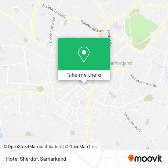 Hotel Sherdor map