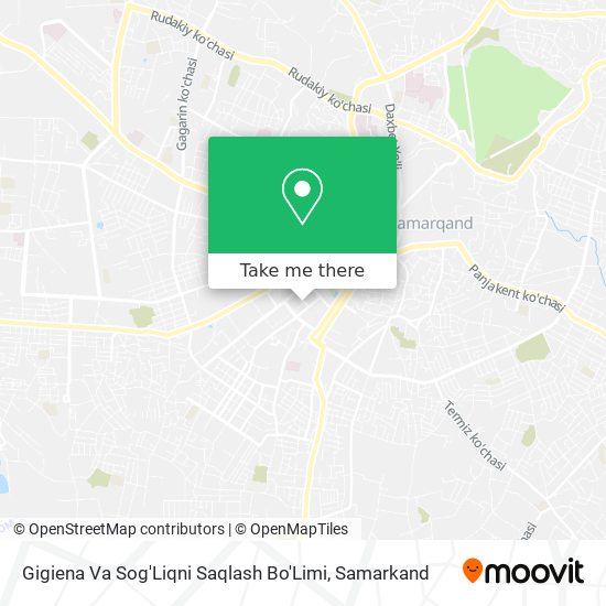 Gigiena Va Sog'Liqni Saqlash Bo'Limi map