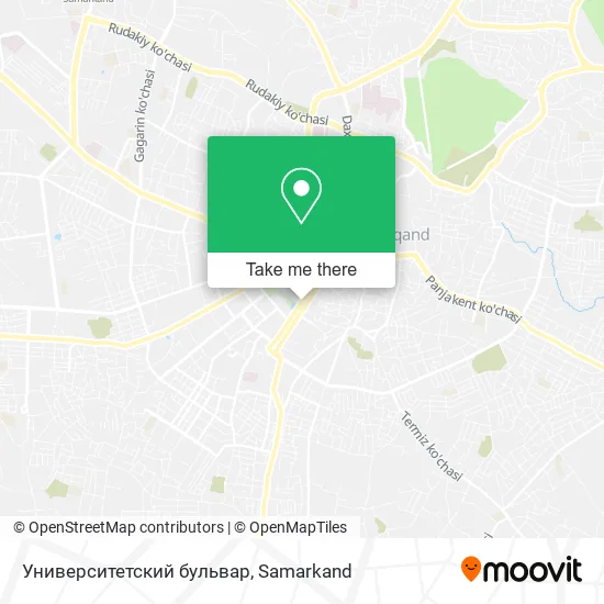 Университетский бульвар map