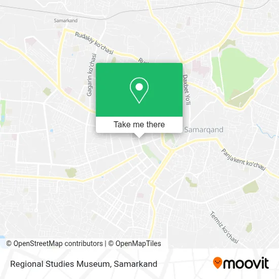 Regional Studies Museum map