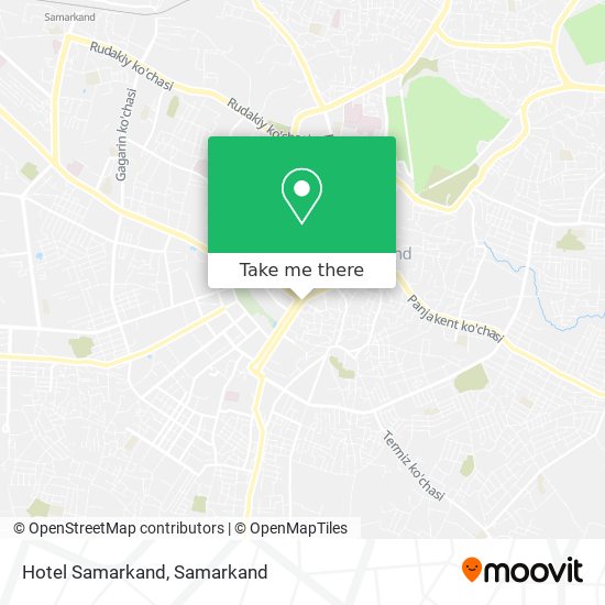 Hotel Samarkand map