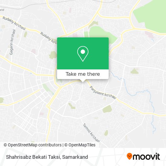 Shahrisabz Bekati Taksi map