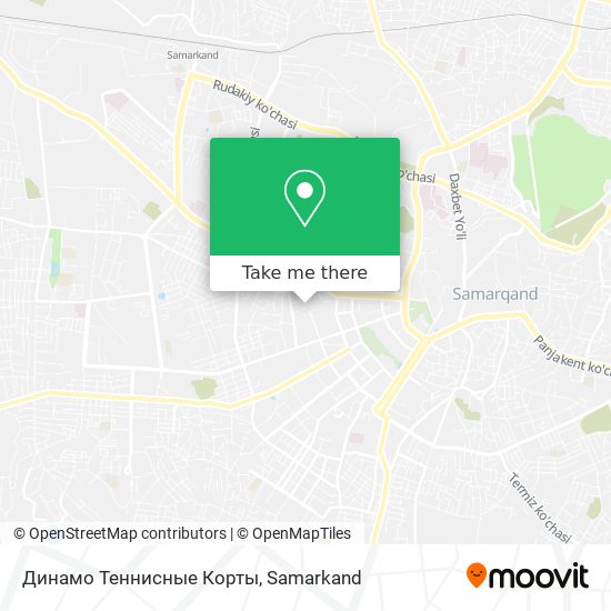 Динамо Теннисные Корты map