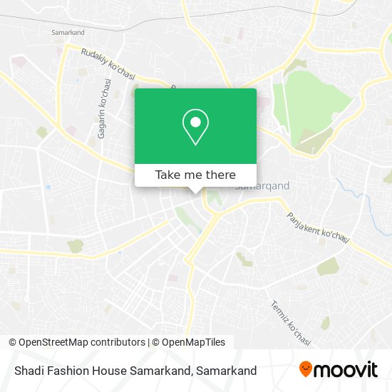 Shadi Fashion House Samarkand map