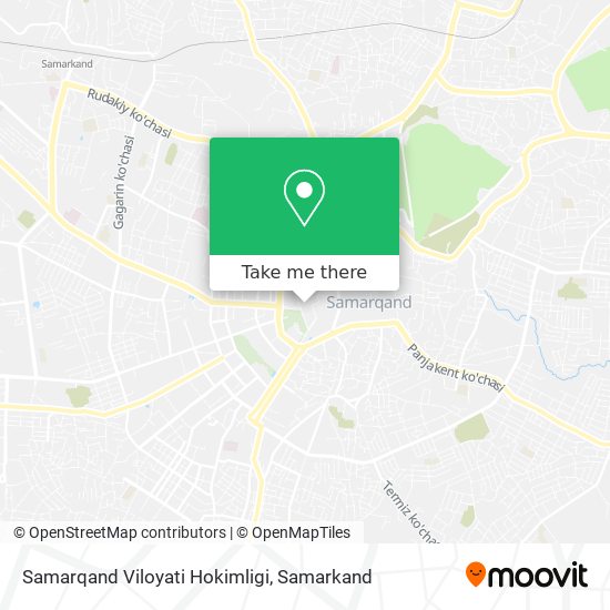 Samarqand Viloyati Hokimligi map