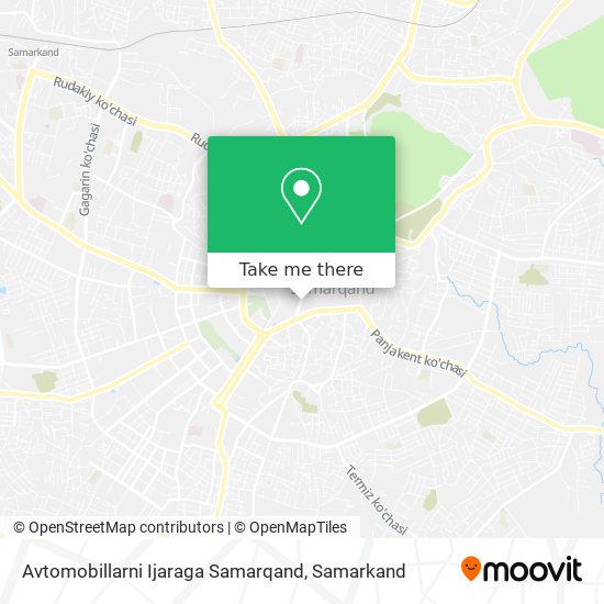 Avtomobillarni Ijaraga Samarqand map