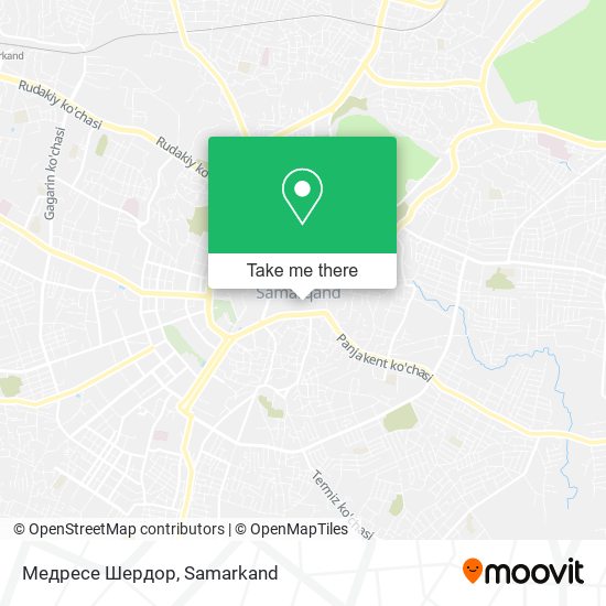 Медресе Шердор map