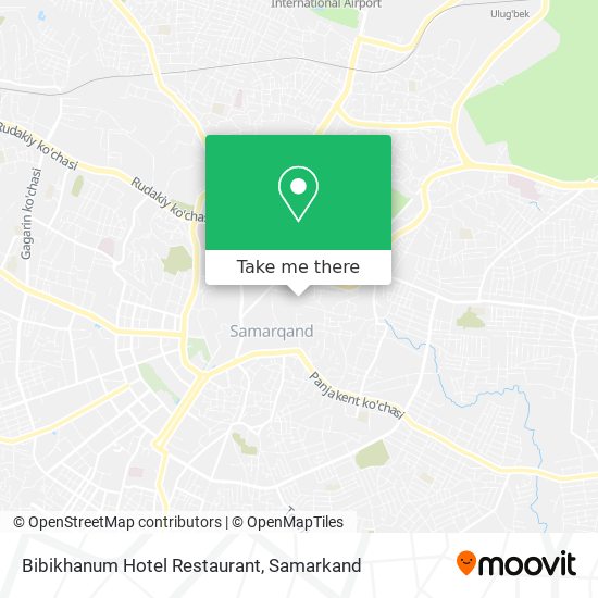 Bibikhanum Hotel Restaurant map