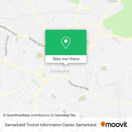 Samarkand Tourist Information Center map