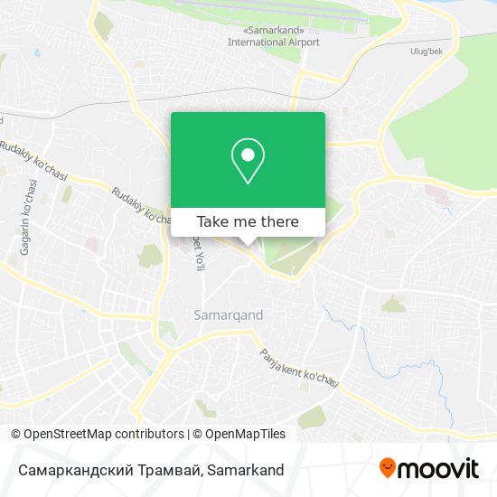 Самаркандский Трамвай map