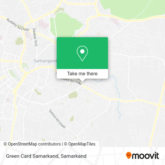 Green Card Samarkand map