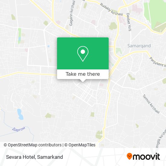 Sevara Hotel map
