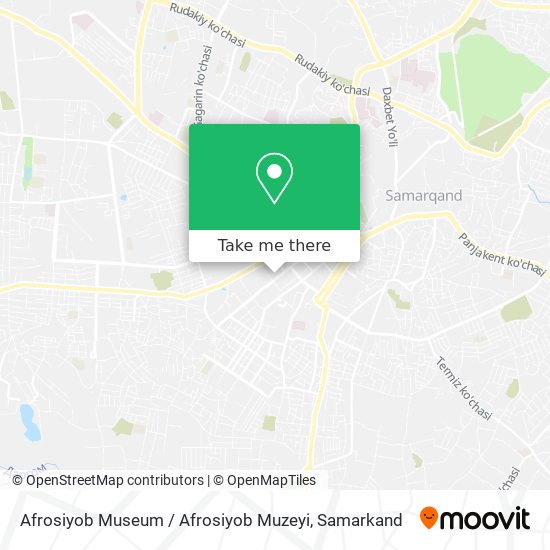 Afrosiyob Museum / Afrosiyob Muzeyi map