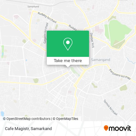 Cafe Magistr map