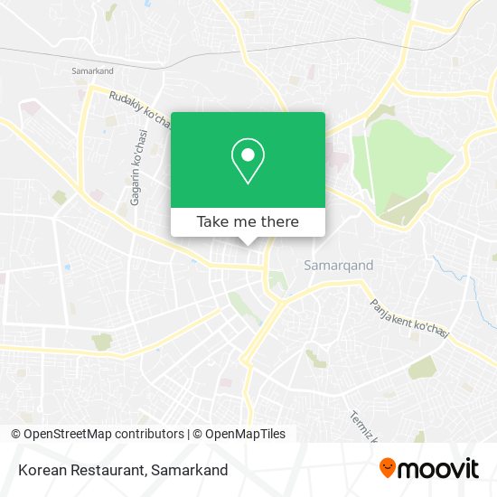 Korean Restaurant map