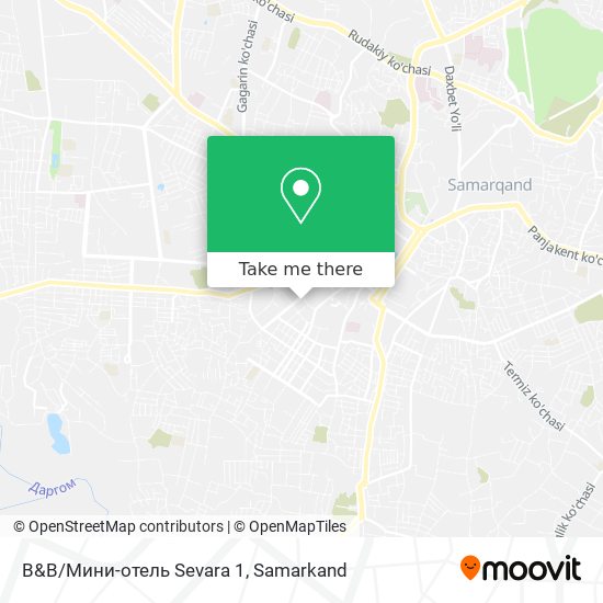 B&B/Мини-отель Sevara 1 map