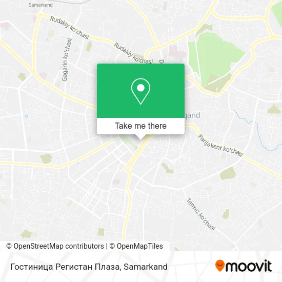 Гостиница Регистан Плаза map