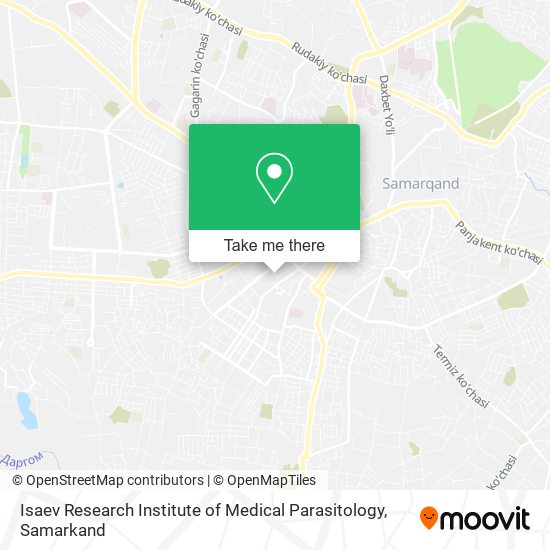 Isaev Research Institute of Medical Parasitology map