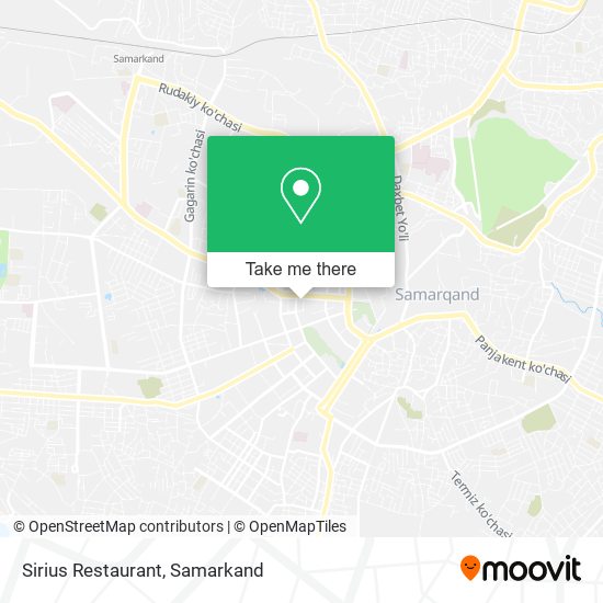 Sirius Restaurant map