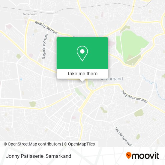 Jonny Patisserie map