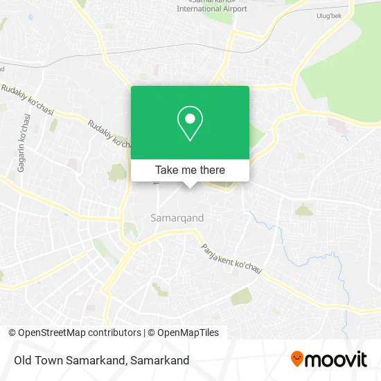 Old Town Samarkand map