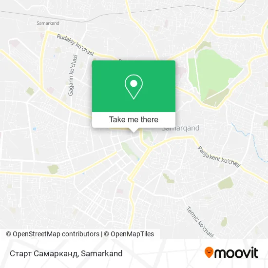 Старт Самарканд map