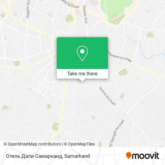 Отель Дали Самарканд map