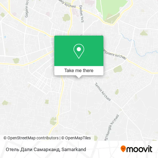 Отель Дали Самарканд map