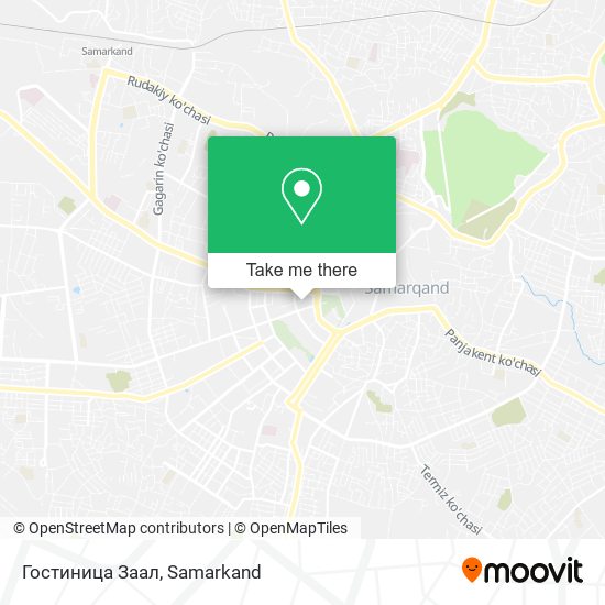 Гостиница Заал map