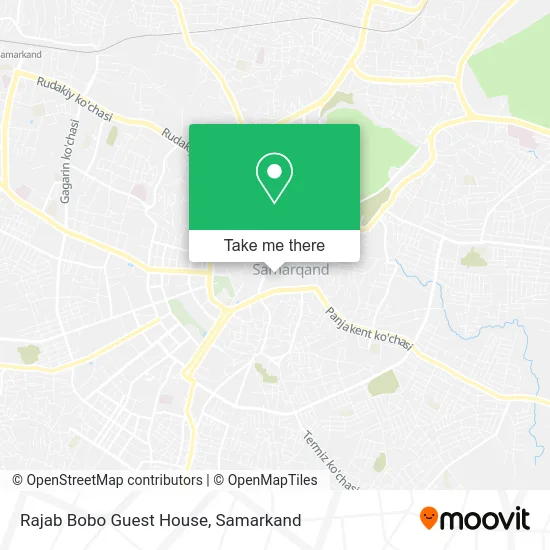 Rajab Bobo Guest House map