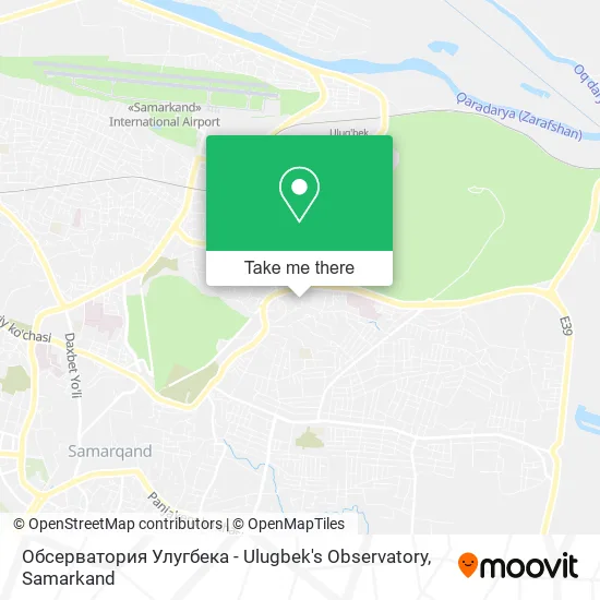 Обсерватория Улугбека - Ulugbek's Observatory map