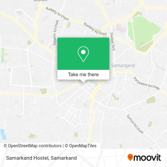 Samarkand Hostel map