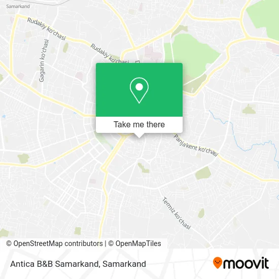 Antica B&B Samarkand map