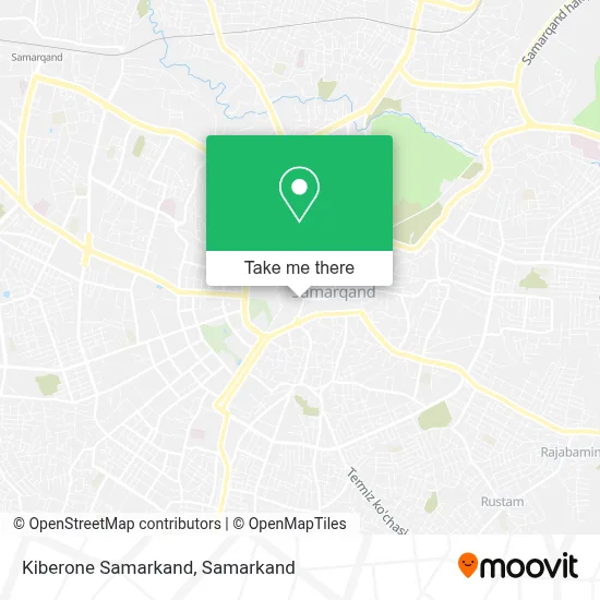 Kiberone Samarkand map