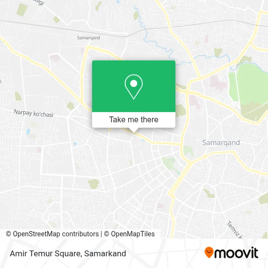 Amir Temur Square map
