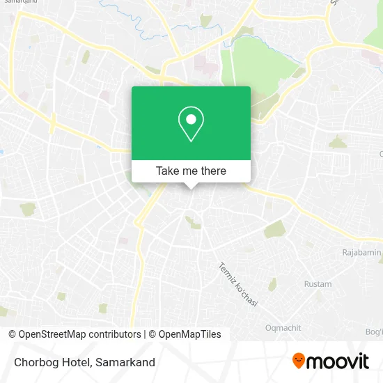 Chorbog Hotel map