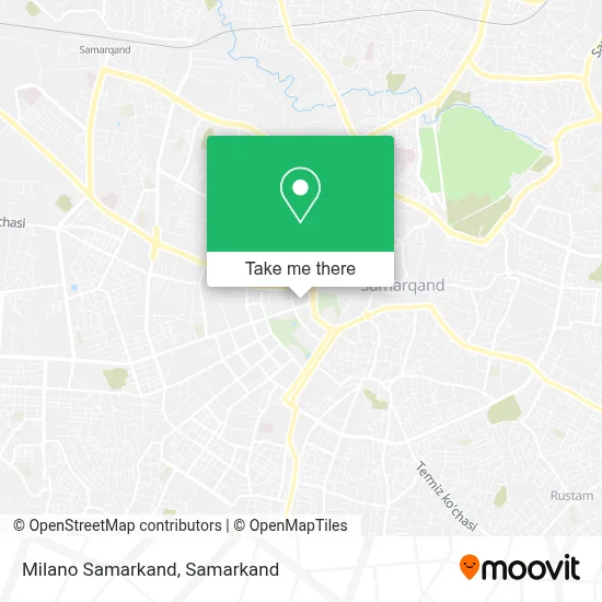 Milano Samarkand map