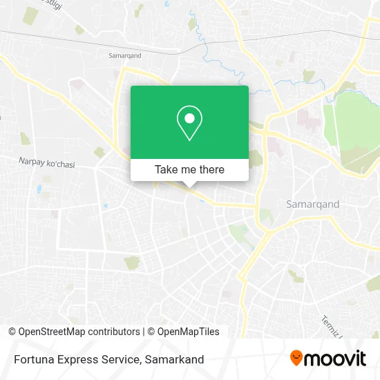 Fortuna Express Service map