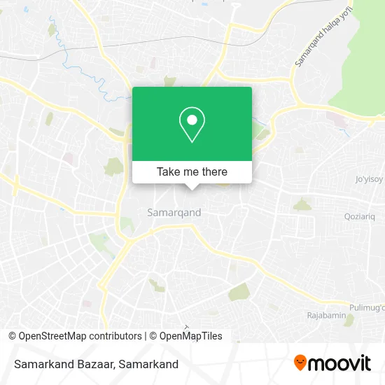 Samarkand Bazaar map