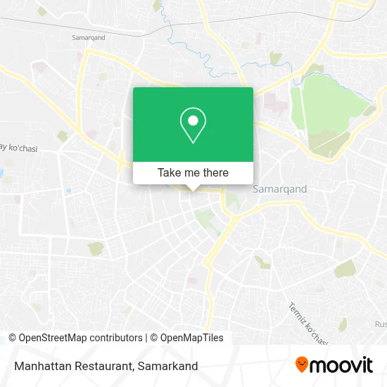 Manhattan Restaurant map