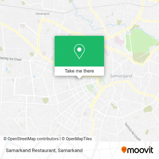Samarkand Restaurant map