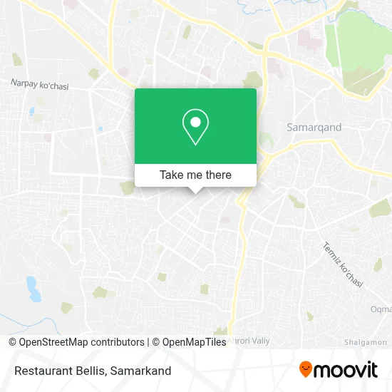 Restaurant Bellis map