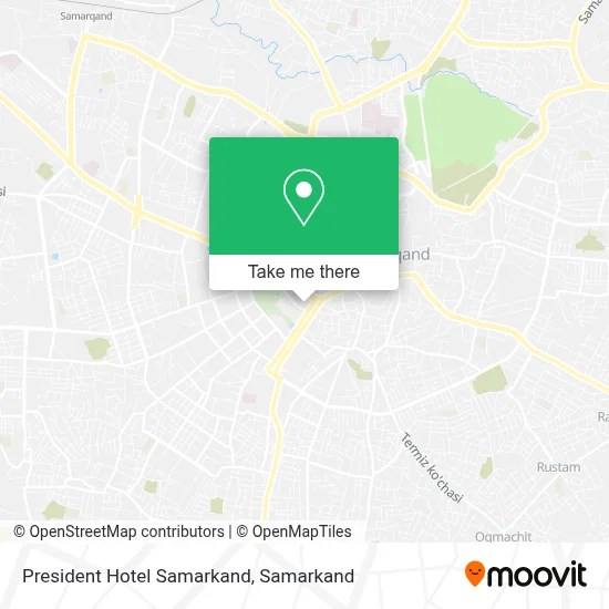 President Hotel Samarkand map