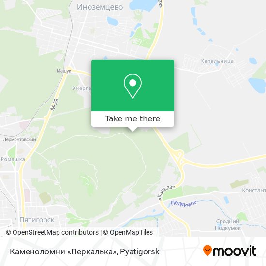 Каменоломни «Перкалька» map