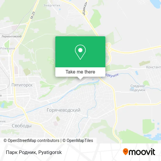 Парк Родник map