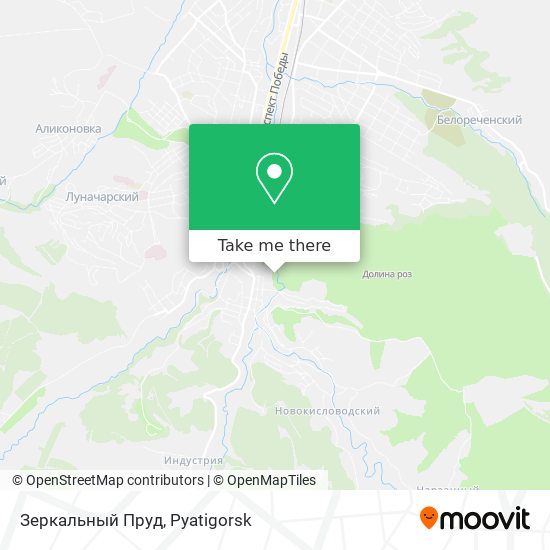 Зеркальный Пруд map
