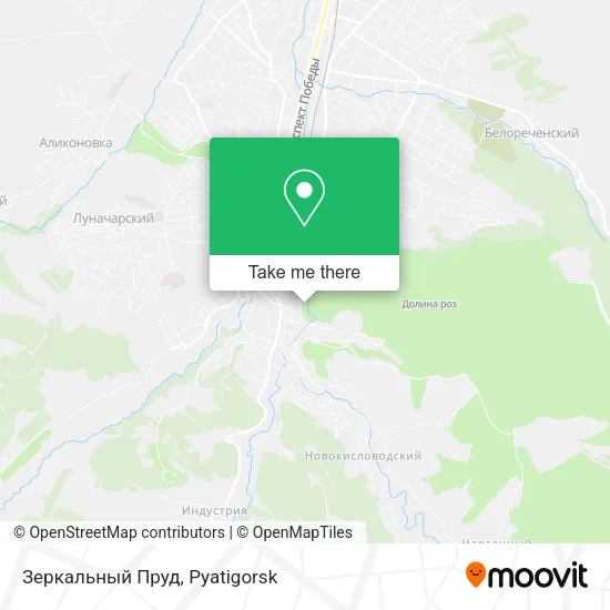 Зеркальный Пруд map
