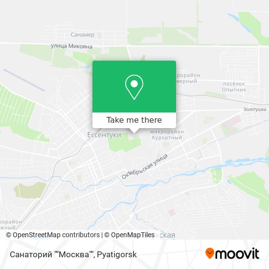 Санаторий ""Москва"" map