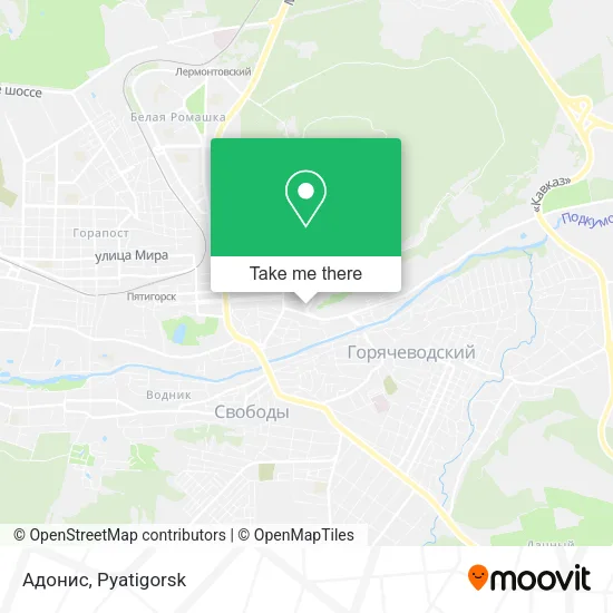 Адонис map